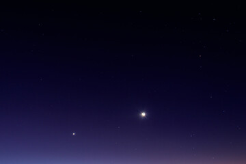 Background of the beautiful night sky with stars