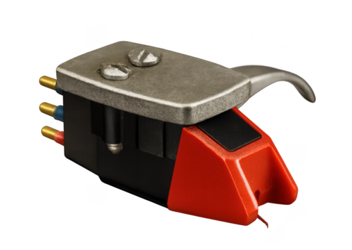 High-quality turntable phono cartridge with stylus for optimal vinyl record audio playback