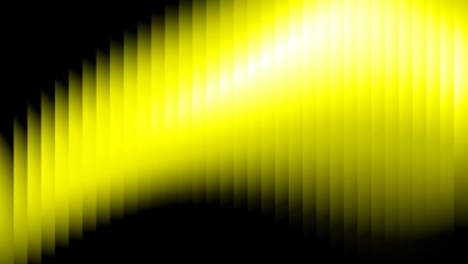 Abstract Yellow Gradient Background, Futuristic Ribbed Glass Texture Effect, Vector Illustration