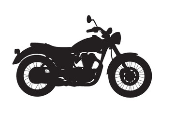 Obraz premium Vector Icon Set for Motorcycle, Transport, and Vintage Vehicle Symbols