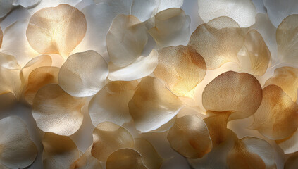 Abstract Rose Petal Background with Soft Lighting and Delicate Texture.