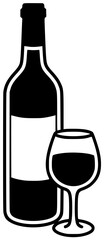 splash illustration glass silhouette bottle logo drink icon liquid outline beverage drop splashing alcohol fresh closeup natural blue bar shape with vector graphic background