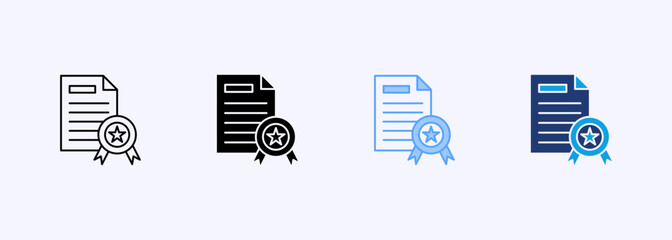 Data Quality Icon Set Multiple Style Collection Element For Design