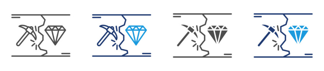 prospecting icon sheet multiple style