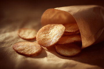 Streetfood Potato Chips in Paper Bag