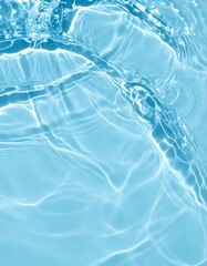 Light blue water with ripples and waves background