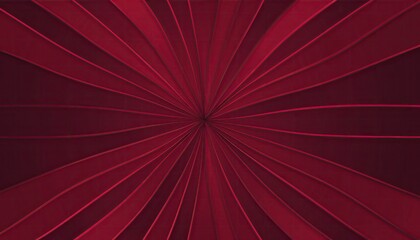 Abstract deep red geometric radial burst background with radiating lines.