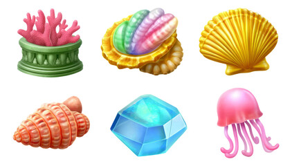 3D Illustrative Concept of Ancient Ruins with Soft Glossy Elements on Transparent Background