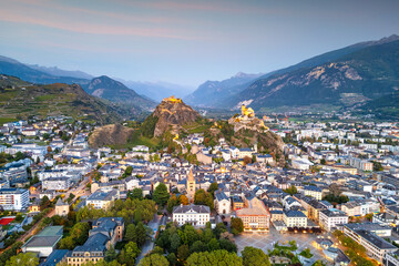 Sion, Switzerland in the Canton of Valais 1849