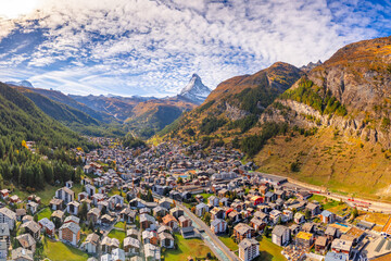 Zermatt, Switzerland with the Matterhorn. 1823