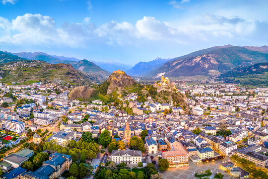 Sion, Switzerland in the Canton of Valais 1846