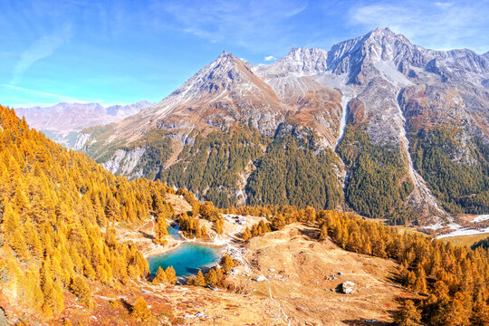 Lac Bleu in Arolla, Switzerland 1835