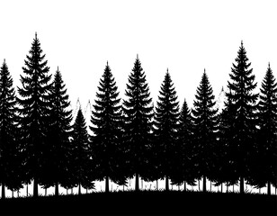 Obraz premium vector illustration of a forest
