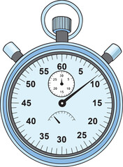 stopwatch vector illustration isolated on white background