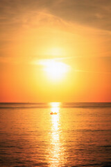 Sizilianische Sommerlandschaft im Süden von Europa in Italien