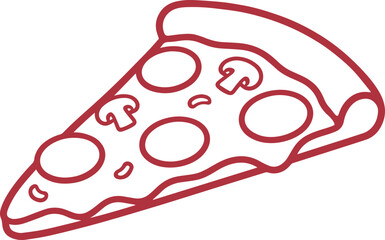 vector illustration food cake, cream, taco, coffee, burger, egg, pizza fries 