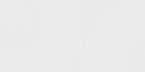 Abstract white glowing geometric lines on gray background. Modern shiny blue circle lines pattern. Futuristic technology concept. Suit for cover, poster,