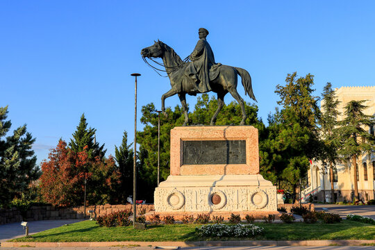 Mustafa Kemal Atat&uuml;rk Statue Ankara Ethnography Museum in Ankara   