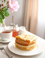 cr&ecirc;pes et confiture