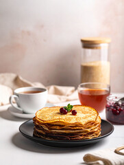 cr&ecirc;pes et confiture