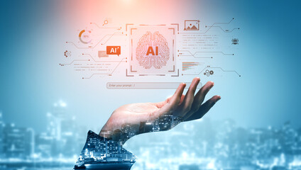 A creative platform powered by a generative AI brain. Users can enter prompts to generate content like images, interact with chatbots, and visualize data analytics. Fermion