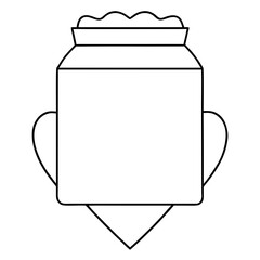 Obraz premium DIY wedding souvenirs concept with empty jar and heart shape for decorations