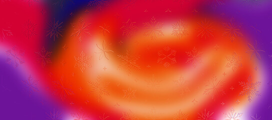 Fiery Abstract Swirl Background, Dynamic Red and Orange Liquid Vortex on Deep Purple, Heat Energy Motion Graphic