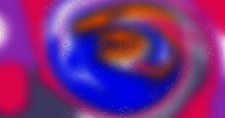 Vibrant Abstract Color Swirl Background, Psychedelic Blue, Cyan, Pink, and Purple Vortex with Neon Glow Effect