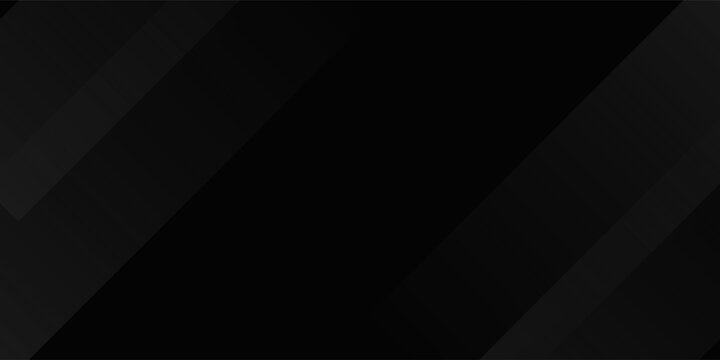 Black abstract background design. Modern wavy line pattern (guilloche curves) in monochrome colors. Premium stripe texture for banner, business backdrop. Dark horizontal