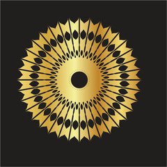abstract background with sun gold vector gold esign ,gold art work ,