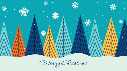 abstract coniferous forest