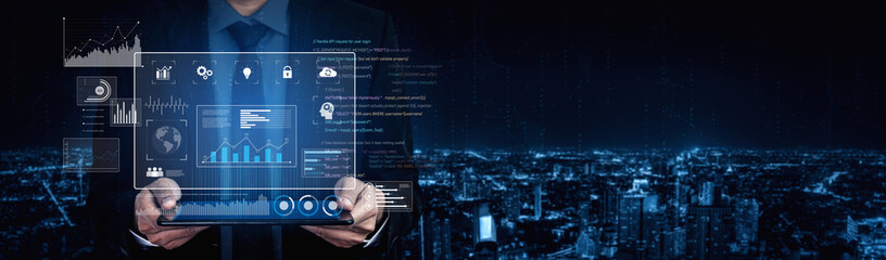 Data dashboard and analytics system supports business, analytics, and data insights through centralized charts, statistics, and monitoring interface Vouch