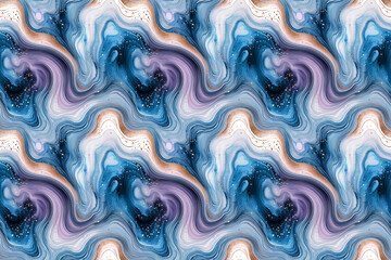 Modern abstract seamless watercolor pattern, showcasing fluid splashes and streaks, great for modern backgrounds, digital art, fine art prints, and apparel design