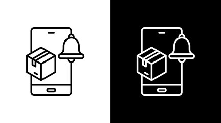 Demand Notification White Icon Set Design