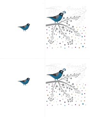 Fantastical Geometric Birds – Vibrant Minimalist Digital Art