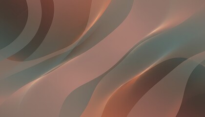 Abstract flowing wave patterns in warm and cool color tones with soft lighting and a smooth gradient background