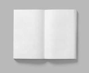 Blank white menu  Clear brochure  mock up.  template 