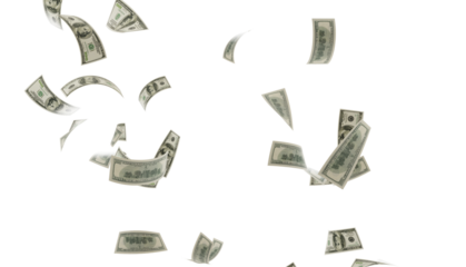 flying one hundred dollars bills isolated. falling 100 dollar bills isolated on transparent background. PNG Banknote floating dollar money. USA Currency Notes PNG, USA currency Notes Clipart