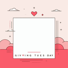 Giving Tuesday greeting card design