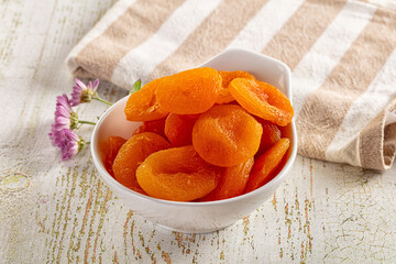 Sweet dry aprocot fruit heap