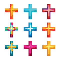 Obraz premium set of crosses