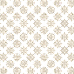 Seamless Teal Snowflake Winter Pattern