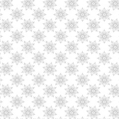 Seamless Teal Snowflake Winter Pattern