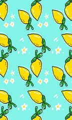 Cute Citrus Yellow Print art