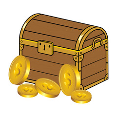 wooden money box