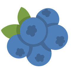 Fresh Blueberries: A vibrant cluster of ripe blueberries and lush green leaves, a visual symphony of nature's bounty and the simple pleasures of a delicious treat.