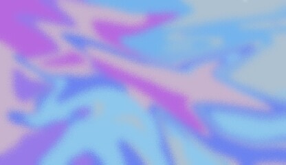 Abstract grainy textured background with iridescent pastel blue, purple and pink gradient colors