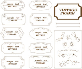 エレガントでオシャレなビンテージフレームセット