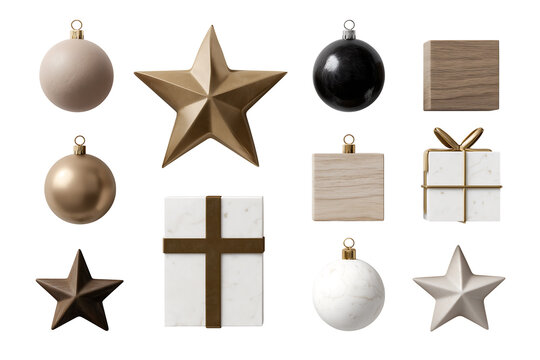 set of christmas symbols