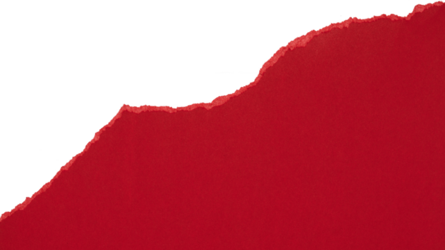 red torn or ripped paper isolated on transparent png background,realistic torn cardboard paper edges,torn or ripped red paper frame,christmas decoration,red paper background